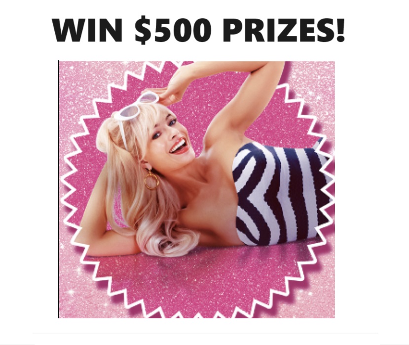 Image Win $500 Prizes or Barbie Movie Downloads