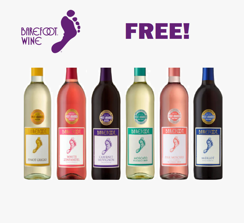 Image FREE Or Almost FREE Bottle of Barefoot Wine Product