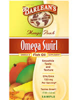 Image FREE 2-Pack Mango Peach Fish Oil Omega Swirl Sample 