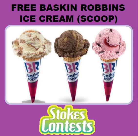 Image FREE Baskin Robbins Scoop of Ice Cream