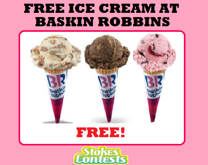 Image FREE Scoop of Ice Cream at Baskin Robbins