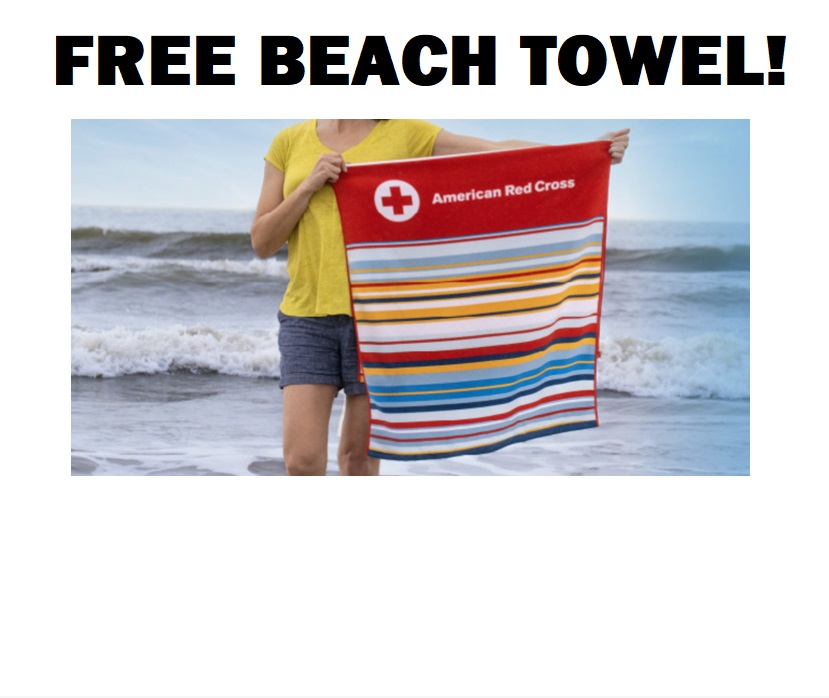 Image FREE Beach Towel from Red Cross