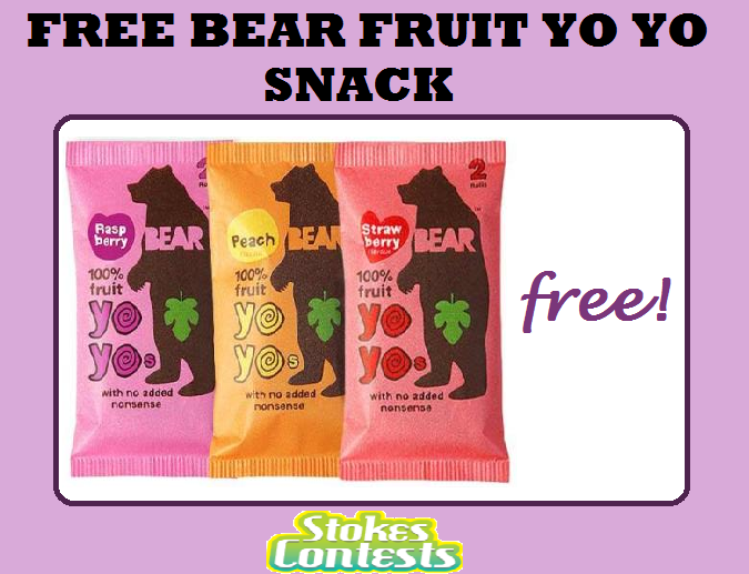 Image FREE Bear Fruit Yo Yo Snack