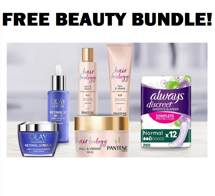 Image FREE Olay Retinol 24 Cream, Olay Serum, Pantene Hair Mask & MORE!