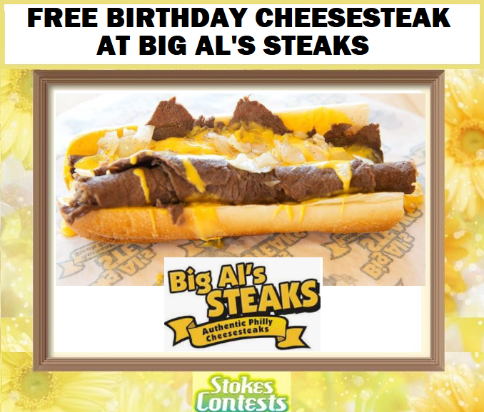 Image FREE Birthday Cheesesteak at Big Al's Steaks