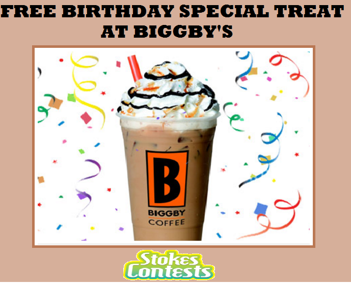 Image FREE Birthday Treat & Coupons at Biggby's