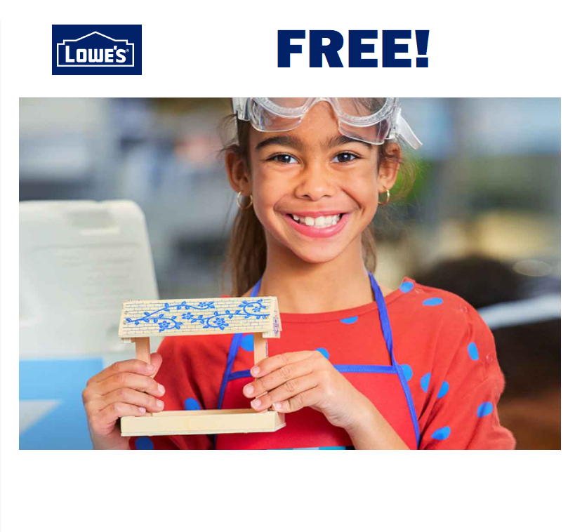 Image FREE Bird Feeder Build Kit at Lowe’s on May 7