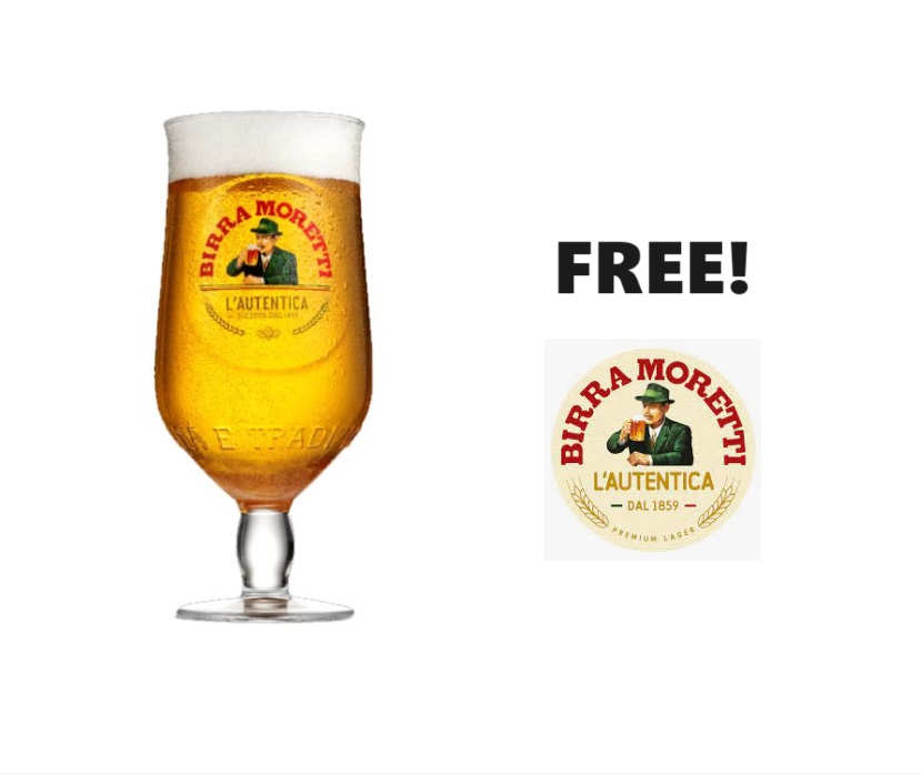 Image FREE Birra Moretti Beer Pints