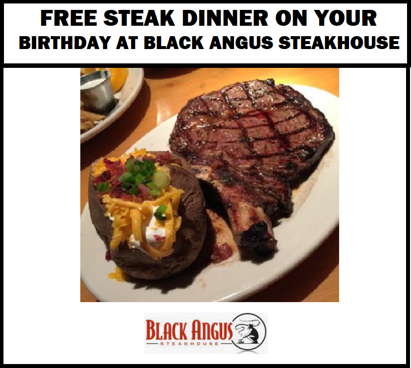 Image FREE Steak Dinner on Your Birthday at Black Angus Steakhouse