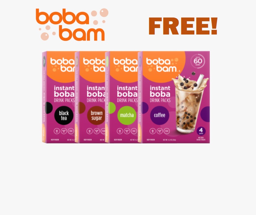 Image FREE Instant Boba Drink Packs