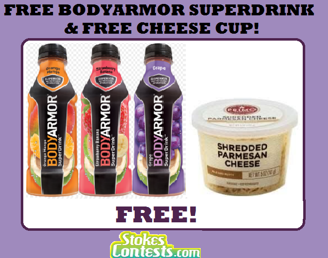 Image FREE BodyArmor SuperDrink & FREE Primo Taglio Cheese Cup!