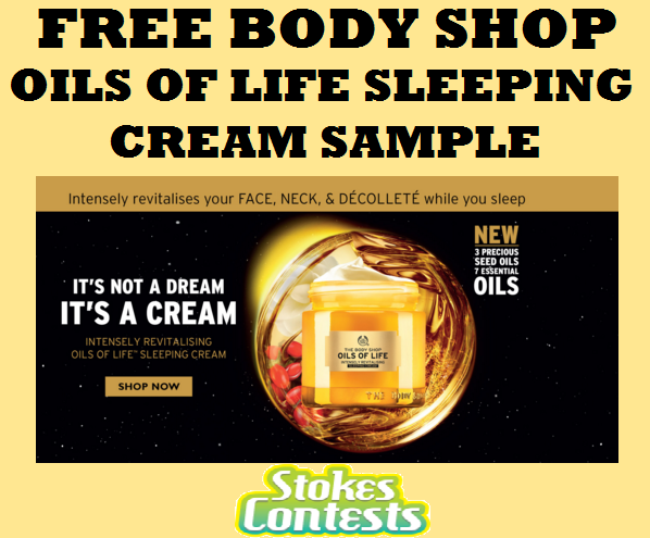 Image FREE Body Shop Oils of Life Sleeping Cream for Canada