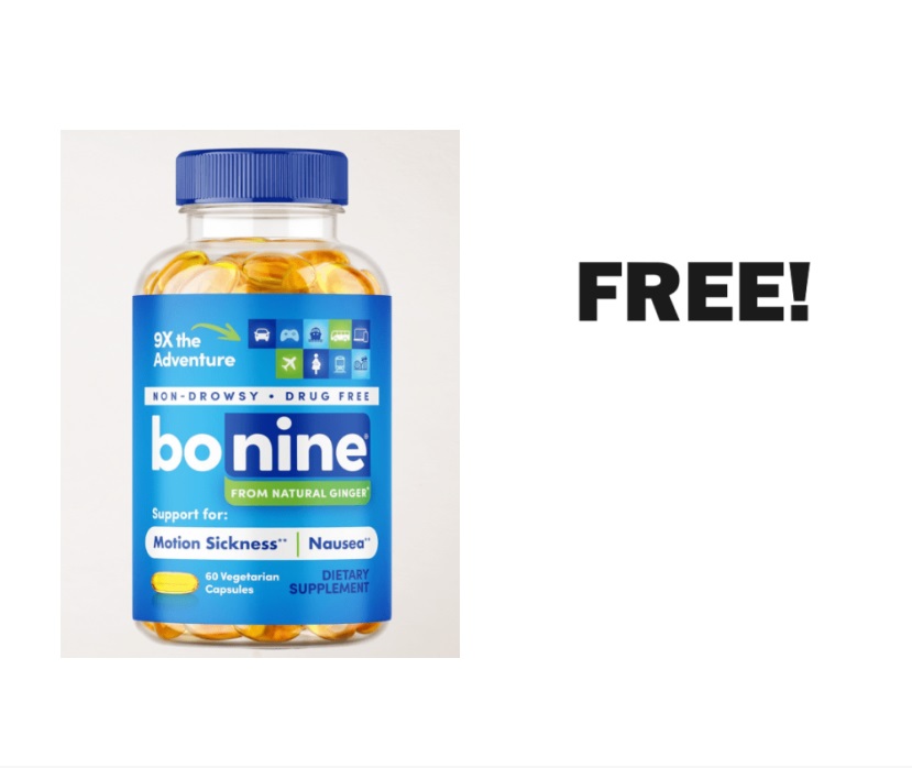 Image FREE Bonine Ginger Dietary Supplement Capsules