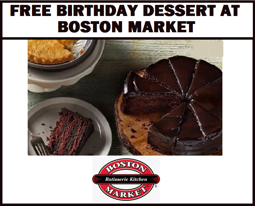 Image FREE Birthday Dessert at Boston Market