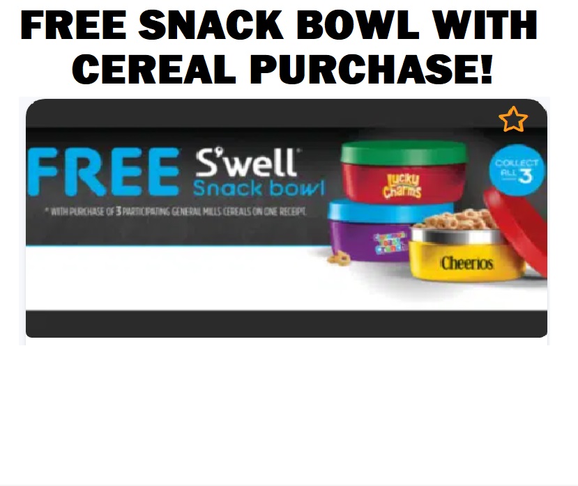 Image FREE Snack Bowl with Cereal Purchase