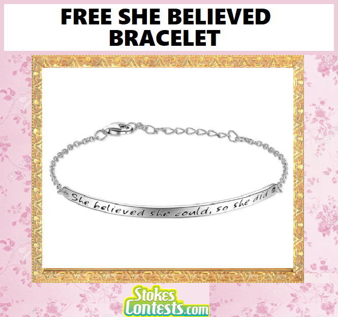 Image FREE She Believed Bracelet