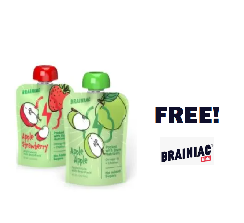 Image FREE 10-Pack Of Brainiac Applesauce