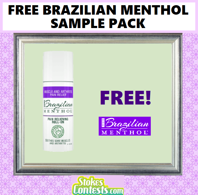 Image FREE Brazilian Menthol Sample Pack & FREE Full Sized Roll-On Pain Relief