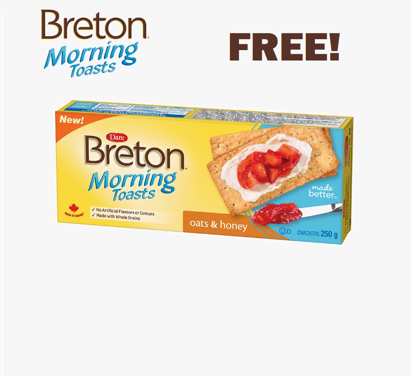 Image FREE Box of Breton Morning Toasts Crackers