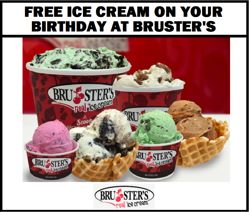 Image FREE Real Ice Cream on Your Birthday at Bruster’s 