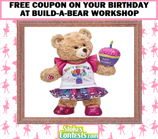 Image FREE Coupon On Your Birthday at Build-A-Bear Workshop