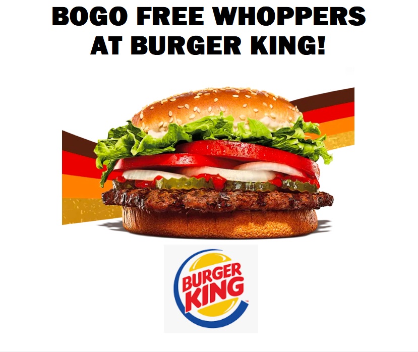 Image BOGO FREE Whoppers at Burger King