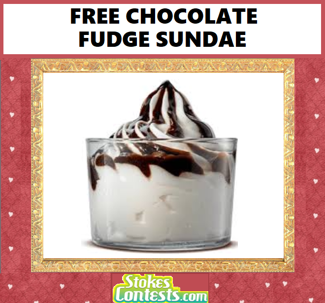 Image FREE Chocolate Fudge Sundae at Burger King