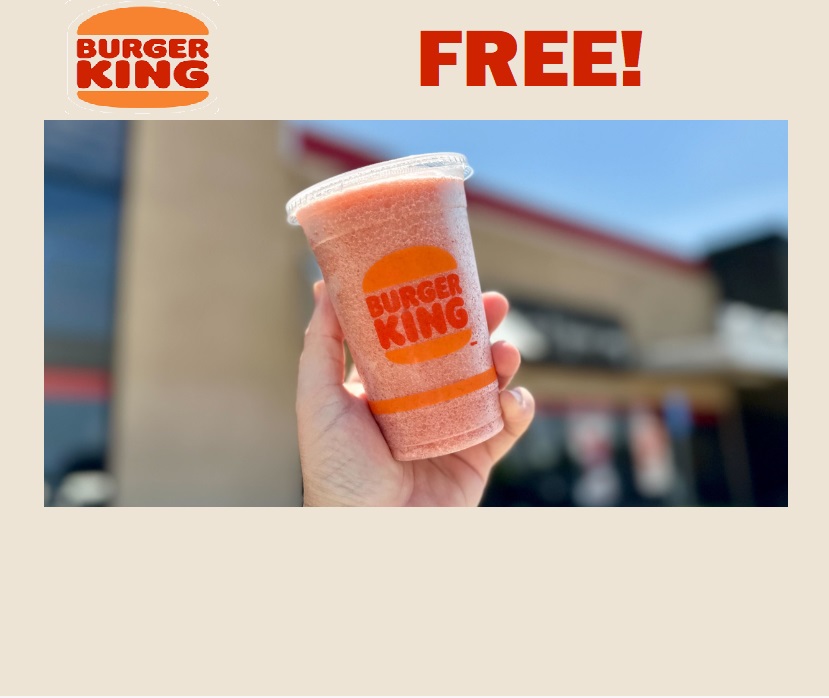 Image FREE Frozen Drink at Burger King