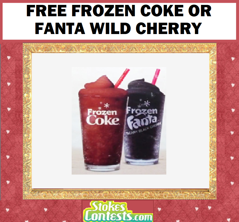 Image FREE Frozen Coke Or Fanta Wild Cherry @Burger King