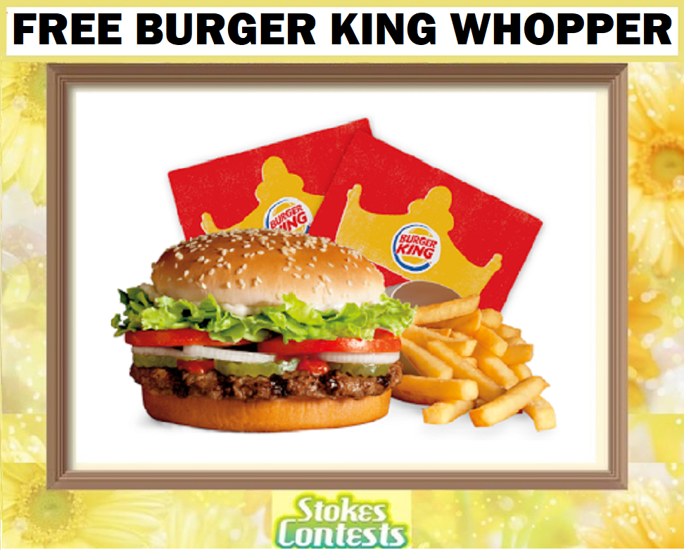 Image FREE Burger King Whopper