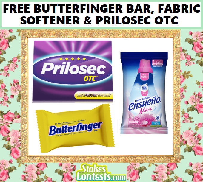 Image FREE Butterfinger Bar, Fabric Softener, & Prilosec OTC