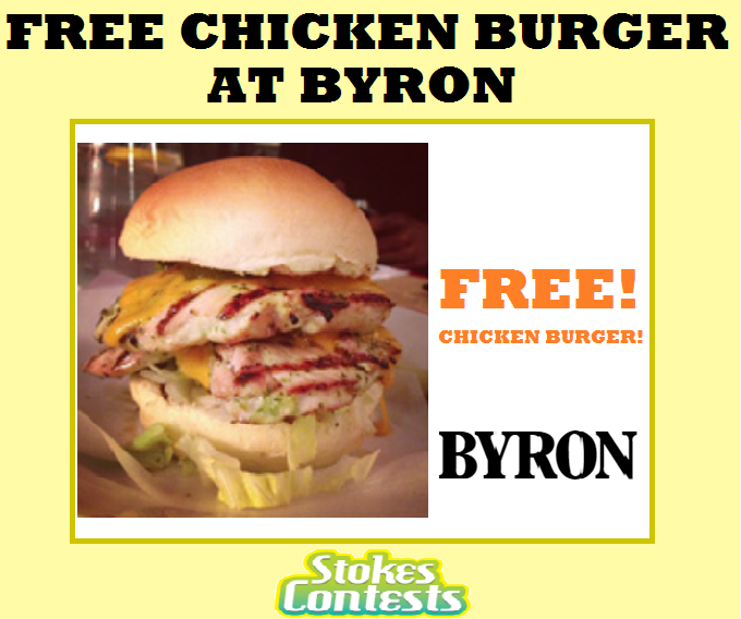 Image FREE Chicken Burger at Byron