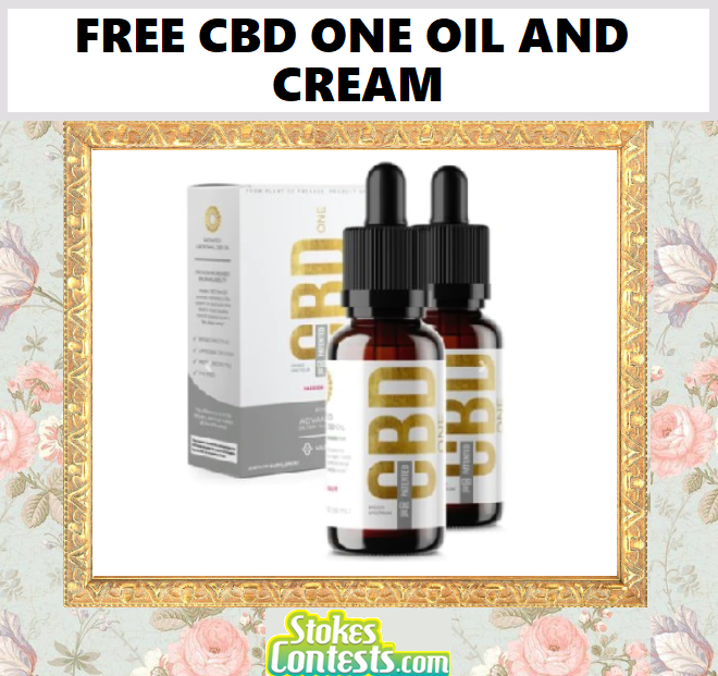 Image FREE CBD ONE Oil and Cream Samples