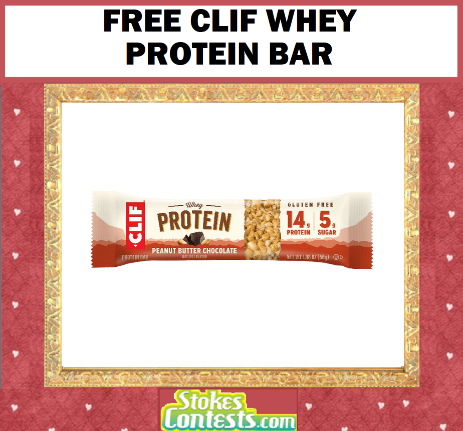 Image FREE CLIF Whey Protein Bar