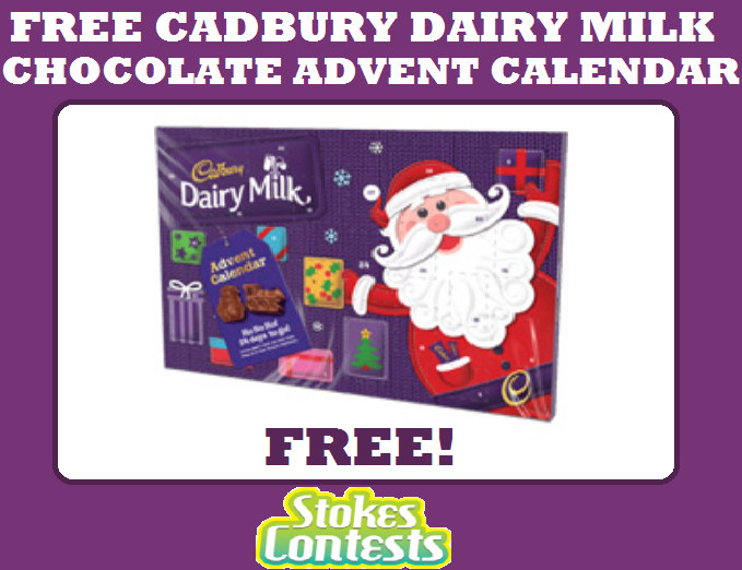 Image FREE Cadbury Dairy Milk Chocolate Advent Calendar