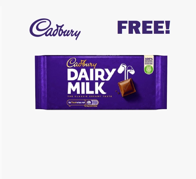 Image FREE Cadbury Chocolate Bar no.2