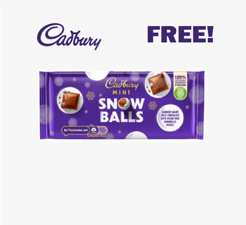 Image FREE Cadbury Dairy Milk Snowball Bars