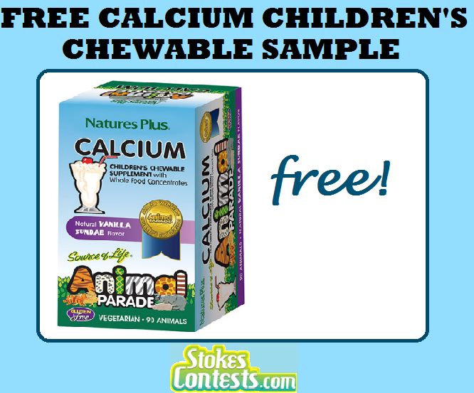 Image FREE Calcium Children's Chewable Sample