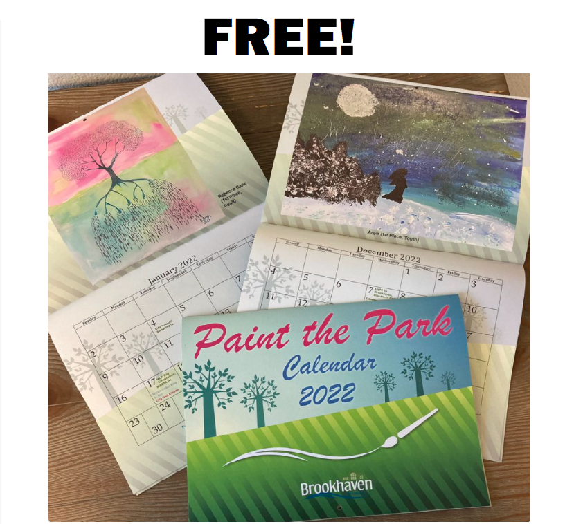 Image FREE 2022 Paint the Park Calendar