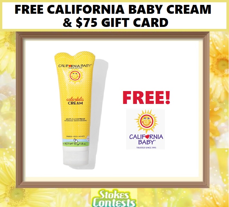 Image FREE California BabyCream & $75 Gift Card!