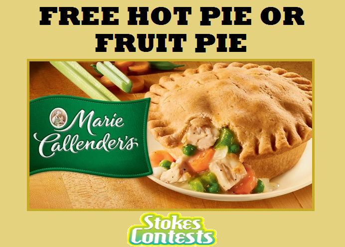 Image FREE Marie Callender's Pot Pie or Fruit Pie TODAY Only!