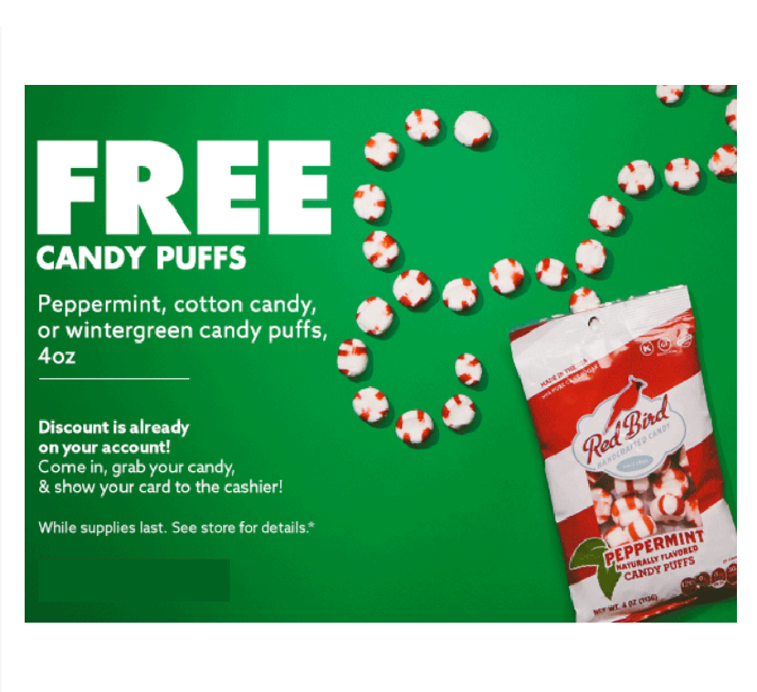 Image FREE Bag Of Peppermint, Cotton Candy Or Wintergreen Candy Puffs