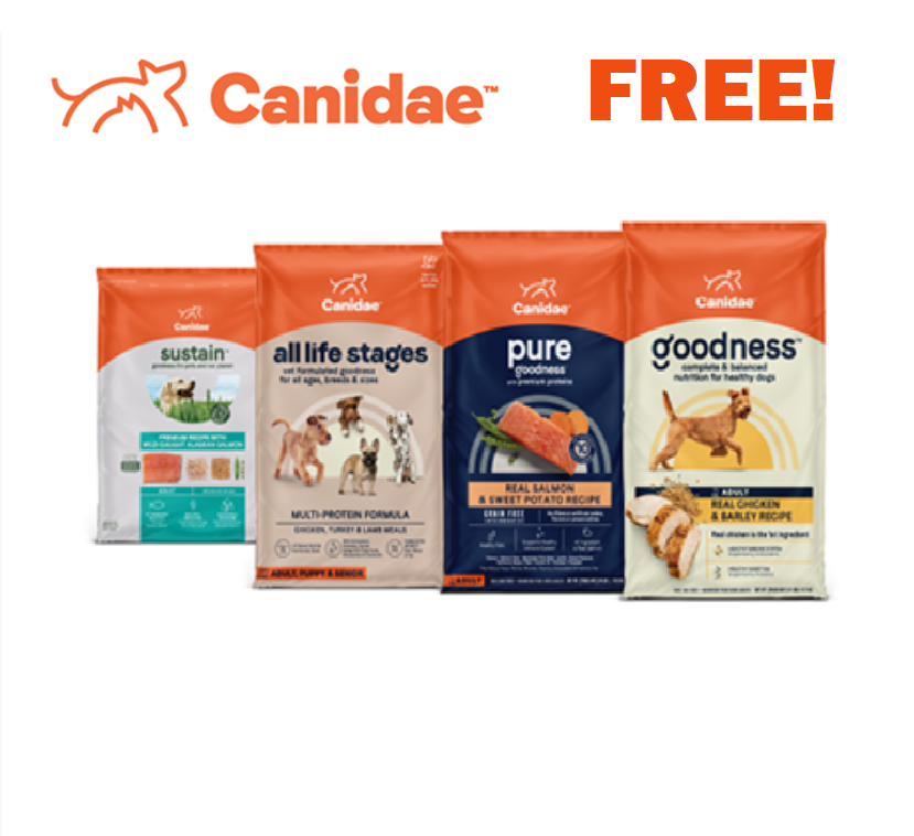 Image $25 Off Any Large Bag of Canidae Dog Food