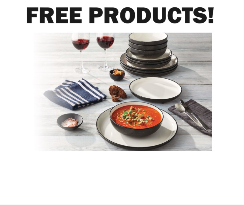 Image FREE Stoneware Dinner SET, Glass Tumbler SET & MORE! (must apply)