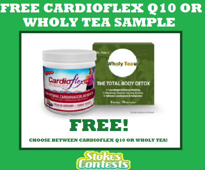 Image FREE CardioFlex Q10 or Wholy Tea Sample