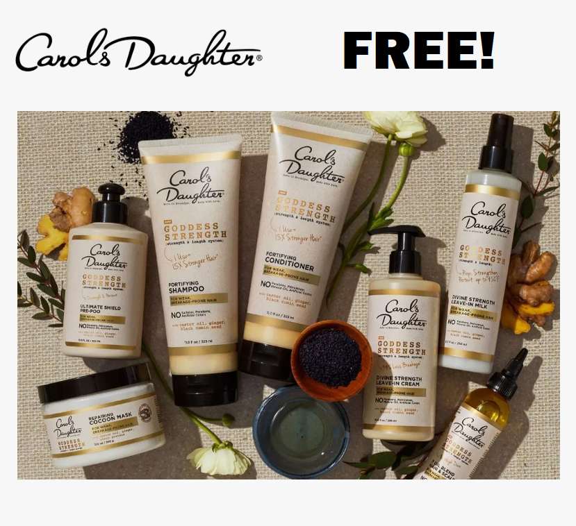 Image FREE Carol’s Daughter Goddess Strength Shampoo & Conditioner