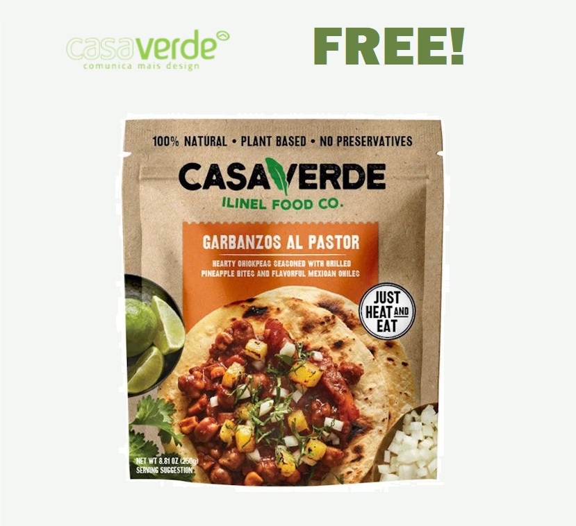 Image FREE Pouch of Casa Verde Ready to Eat Meal