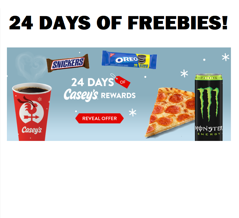 Image 24 Days of FREEBIES at Casey's