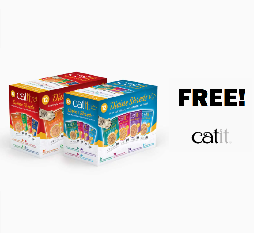 Image FREE Catit Divine Shreds – Multipack Cat Food