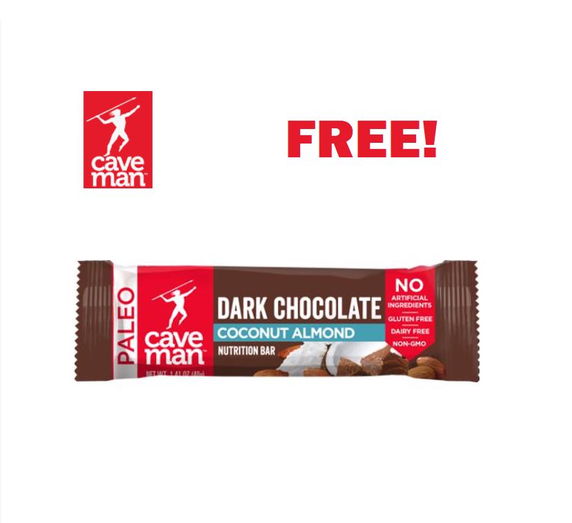 Image FREE Caveman Dark Chocolate Paleo Bars